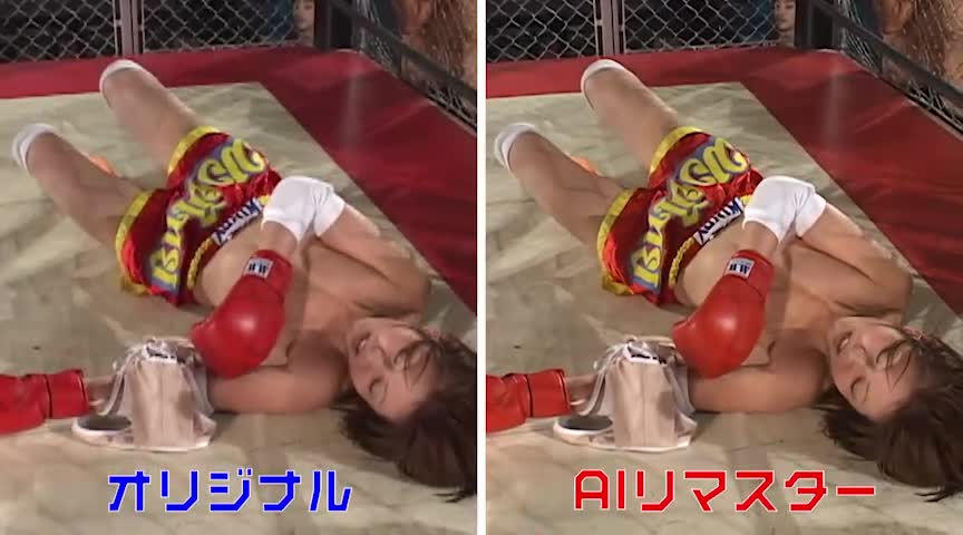 【AIリマスター】女格闘家VS●●●魔